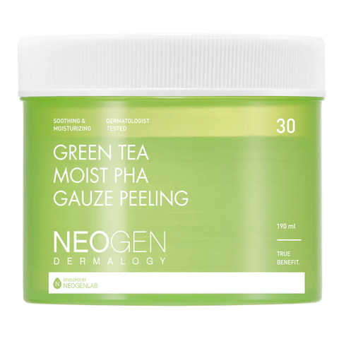 NEOGEN - Green Tea Moist PHA Gauze Peeling - 30 Pzs
