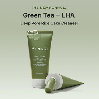 ARENCIA - Green Tea + LHA Deep Pore Rice Cake Cleanser - 150ml