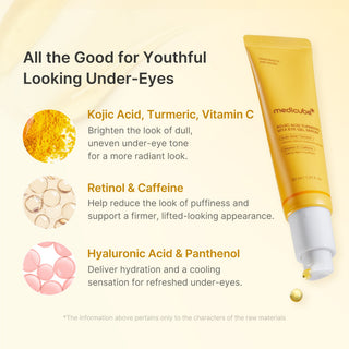 MEDICUBE - Kojic Acid Tumeric Eye Gel Serum - 30ml