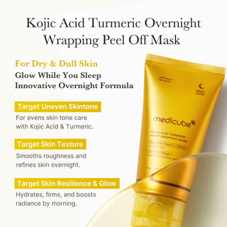 MEDICUBE - Kojic Acid Turmeric Night Wrapping Mask - 75ml