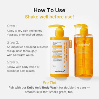 MEDICUBE - Kojic Acid Turmeric Body Peel Shot - 280ml