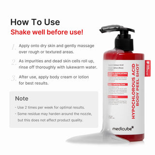 MEDICUBE - Hypochlorous Acid Body Peel Shot - 280ml