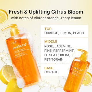 MEDICUBE - Kojic Acid Turmeric Brightening Body Wash - 400ml