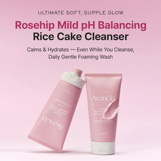 ARENCIA - Rosehip Mild PH Balancing Rice Cake Cleanser - 150gr