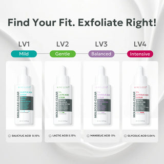 NINELESS - Molecule Clear Exfoliación Inteligente para tu Piel - 4serums (PROMO 4X3)