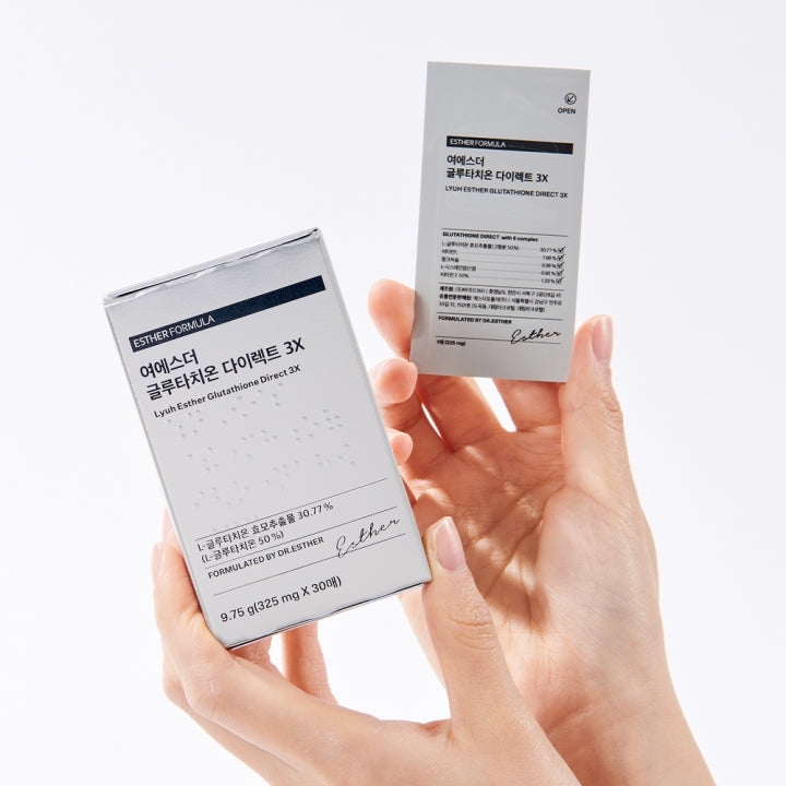 ESTHER FORMULA - Glutathione Direct Film 3X - 30Films (9.75gr) SkinLoversMX ESTHER FORMULA - Glutathione Direct Film 3X - 30Films (9.75gr) SkinLoversMX
