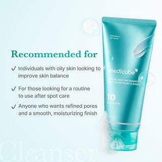 MEDICUBE - Azelaic Acid Niacinamide Deep Clean Foam Cleanser - 120gr