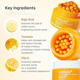 MEDICUBE - Kojic Acid Turmeric Vita Capsule Cream - 53gr