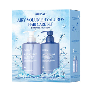 KUNDAL - Airy Volumen Hyaluron Edition Blossom Breeze - Shampoo 300ml + Treatment 300ml