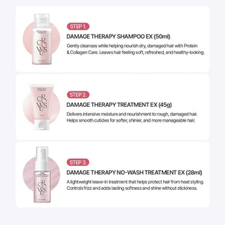 GROWUS - Damage Therapy Travel Kit - 3 piezas