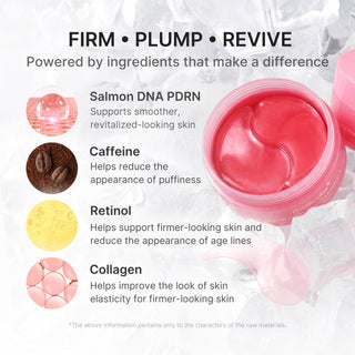 MEDICUBE - PDRN Pink Caffeine Collagen Eye Patch - 60pcs