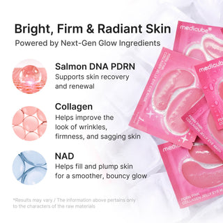 MEDICUBE - PDRN Pink Collagen Jelly Eye Mask - 6pares