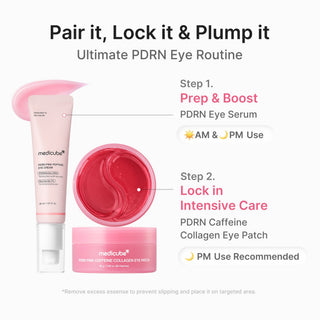 MEDICUBE - PDRN Pink Caffeine Collagen Eye Patch - 60pcs