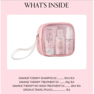 GROWUS - Damage Therapy Travel Kit - 3 piezas