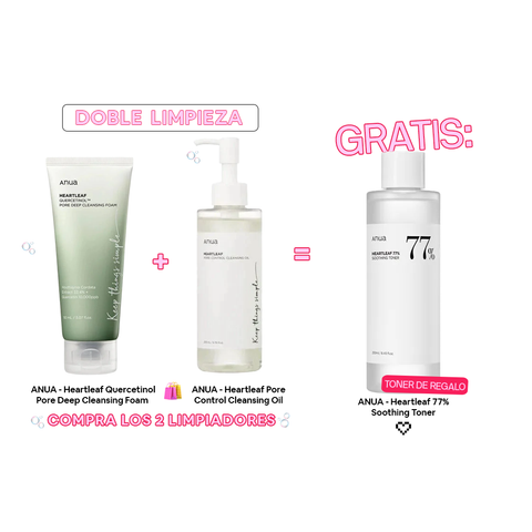 ANUA - Double Cleansing + Toner GRATIS