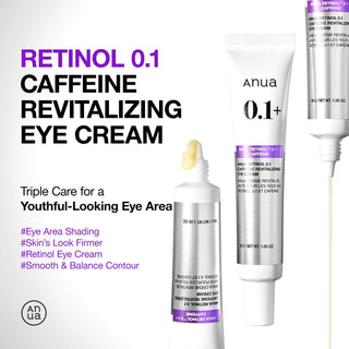 ANUA - Retinol 0.1 Caffeine Revitalizing Eye Cream - 30gr